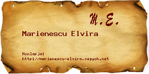 Marienescu Elvira névjegykártya